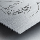 Anna_ pencil Metal print