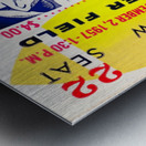 vintage penn state football ticket stub art Metal print
