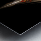 Flowers Of Golden Falls Fractal Art Composition Metal print