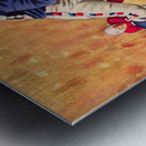 1954 Vintage Football Art by Artist Joe Faraci Metal print