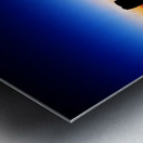 horizon silhouette light Metal print