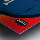 1983 Fleer Sticker LA Dodgers Ballcap Art Metal print