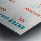 1972 Miami Dolphins Ticket Stub Art Metal print