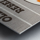 1985 tennessee vols ole miss rebels ticket art knoxville Metal print