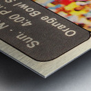 1978 Miami Dolphins vs. Dallas Cowboys Ticket Art Metal print