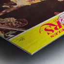 1968 LA Lakers Retro Basketball Poster  Metal print