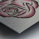Art Monogram Rose Color 1 Impression metal