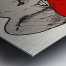 Vintage Alabama Football Art Metal print