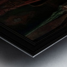 A Lady Playing on the Harp by Richard Cosway Old Masters Classical Art Reproduction Metal print