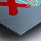 Striped Sweater Metal print