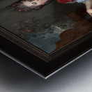 Portrait of a Woman and an Enslaved Servant by Nicolas De Largillerre Fine Art Old Masters Reproduction Metal print