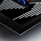 Wings Of Lightning Deco Mech Flare Fractal Abstract Art by Xzendor7 Metal print