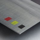 Horizon. Invitation to think.  Metal print