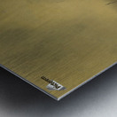 A paddle steamer passing a French fishing vessel in rough waters Metal print