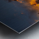 Orange Cloud Metal print