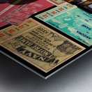 Notre Dame Football Ticket Stub Collage Metal print