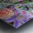 Roses and mixed flowers Metal print