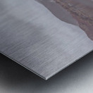 Wooden pier on the lake Metal print