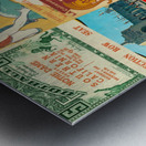 USC Trojans Football Ticket Stub Collage Metal print