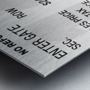 1987 Miami Dolphins vs. New England Metal print