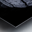 Warrior Headgear B&W Metal print