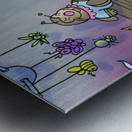 Twins - Baby nursery - Bugville Critters Metal print