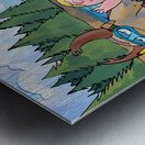 Summer Camp - at the lake - Bugville Critters Metal print