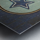 1976 Dallas Cowboys Retro Football Wall Art Metal print