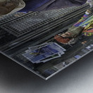 street musician Metal print