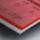 1986 Oklahoma vs. Nebraska Metal print