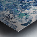 Blue wave Metal print