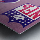 1973 New England Patriots Season Ticket Art Metal print