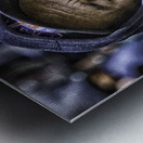 Man Sleeping with Hood Metal print