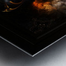 The Wings Of Fire Sci-Fi Fantasy Mystical Fractal Art Composition by Xzendor7 Metal print