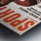 1964 Sport Magazine Jim Brown Cover Art Metal print
