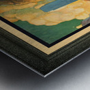 Art Deco Chicago Vintage Travel Poster Metal print