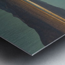 Mono Lake Tufa in Blue Metal print