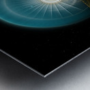 The Light Of Hope On Golden Wings Fractal Art Metal print