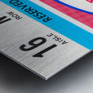 1986 Los Angeles Dodgers Opening Day Ticket Art Metal print