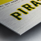 1981 Pittsburgh Pirates Fleer Decal Poster Metal print