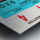 1978 Princeton Basketball Pete Carril Ticket Art Metal print