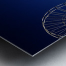 Deserted Ocean City Amusement Pier Blue Sky Metal print