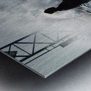 Dedicated Fisherman at the Ocean City Inlet Metal print