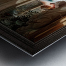 Gretchen vor der Statue der Heiligen Maria by Adam Vogler Classical Art Old Masters Reproduction Metal print