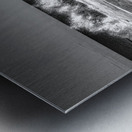 Fenwick Island Beach New Years Day black and white Metal print