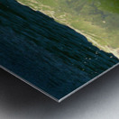 Green Wave Panorama Seascape Metal print