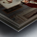 Die Schuhprobe by Franz Xaver Simm Classical Fine Art Old Masters Reproduction Metal print