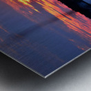 Sunset over the  St. Martin River Metal print