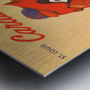 1955 St. Louis Cardinals Scorecard Canvas Metal print