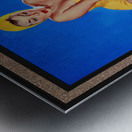 I Think Not by Gil Elvgren Pin-Up Girl Vintage Artwork Metal print